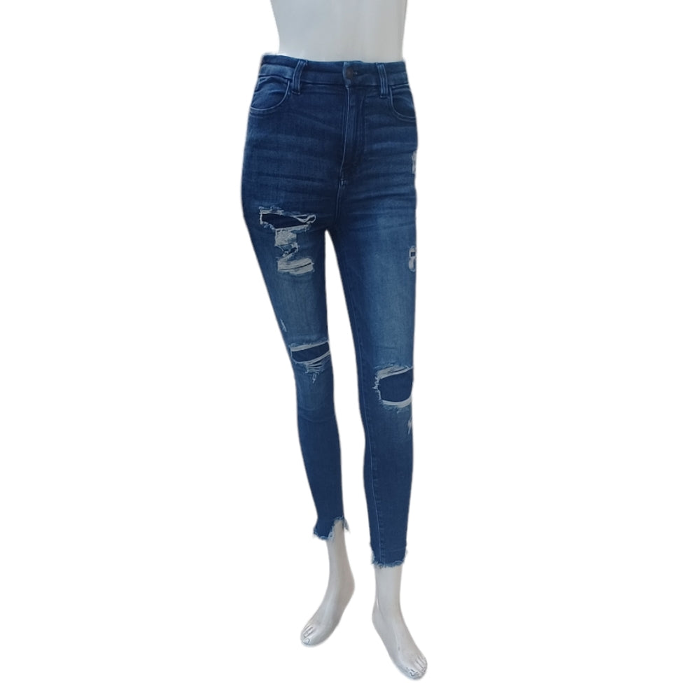 698510.....American Eagle Skinny Jeans Size 0 Short, W24", 26" Inseam 10" Rise