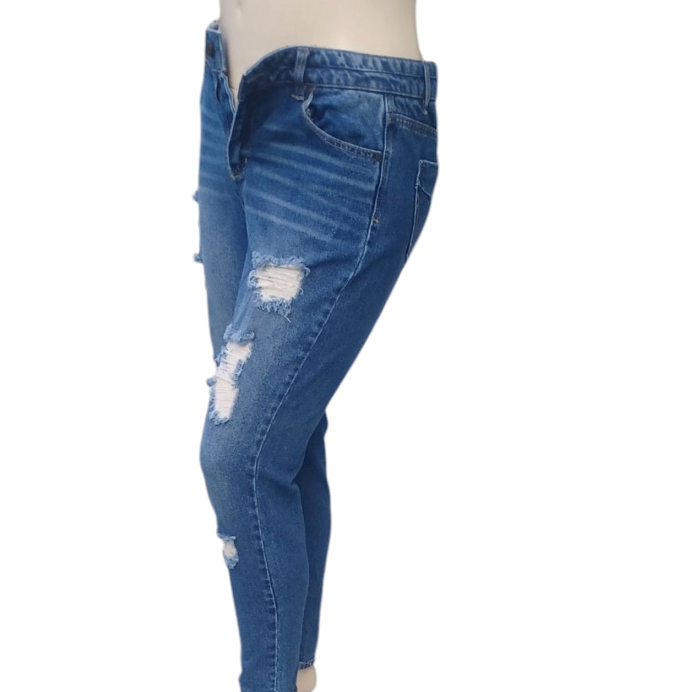 8182...Blue Spice Tapered Straight Leg Jeans Size 13, W32" 27" Inseam 11" Rise