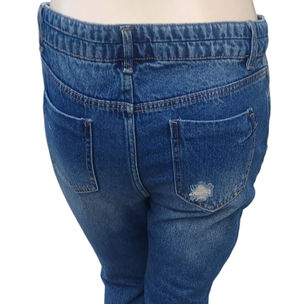 8182...Blue Spice Tapered Straight Leg Jeans Size 13, W32" 27" Inseam 11" Rise