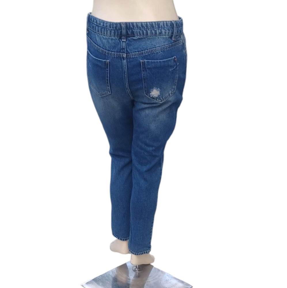 8182...Blue Spice Tapered Straight Leg Jeans Size 13, W32" 27" Inseam 11" Rise
