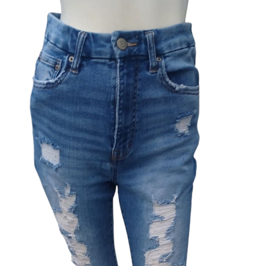 8184....Aeropostale Skinny Jeans Size 8 Reg, 27" Inseam W24" 11" Rise