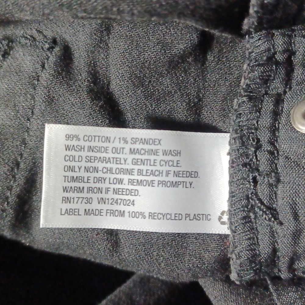 548317....Wild Fable Black Skinny Jeans Size 16, 38"W, 26" Inseam