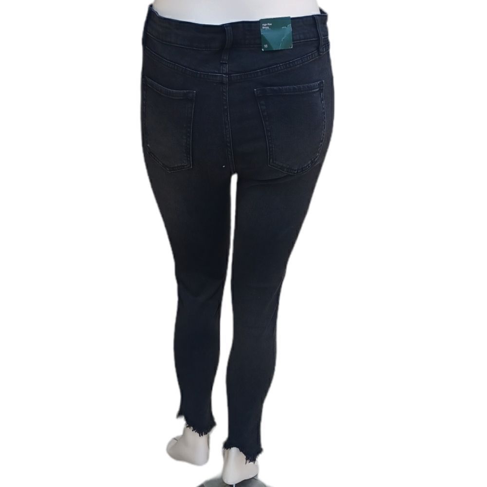 548317....Wild Fable Black Skinny Jeans Size 16, 38"W, 26" Inseam