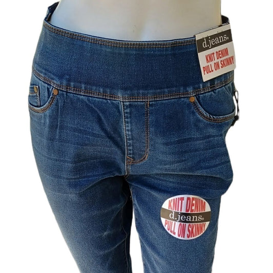 537030...d. Jeans Pull on Skinny Jeans Size 6, W26"  28"Inseam 9 1/2"Rise