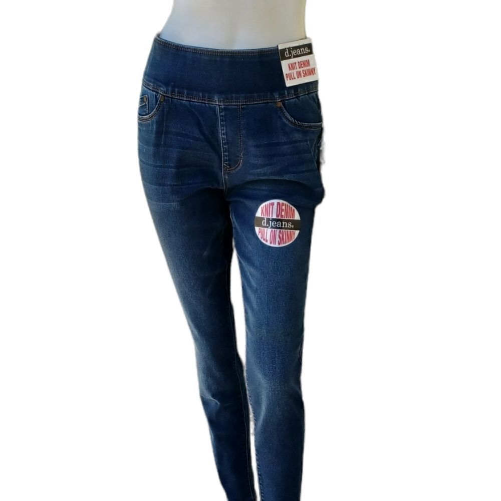 537030...d. Jeans Pull on Skinny Jeans Size 6, W26"  28"Inseam 9 1/2"Rise
