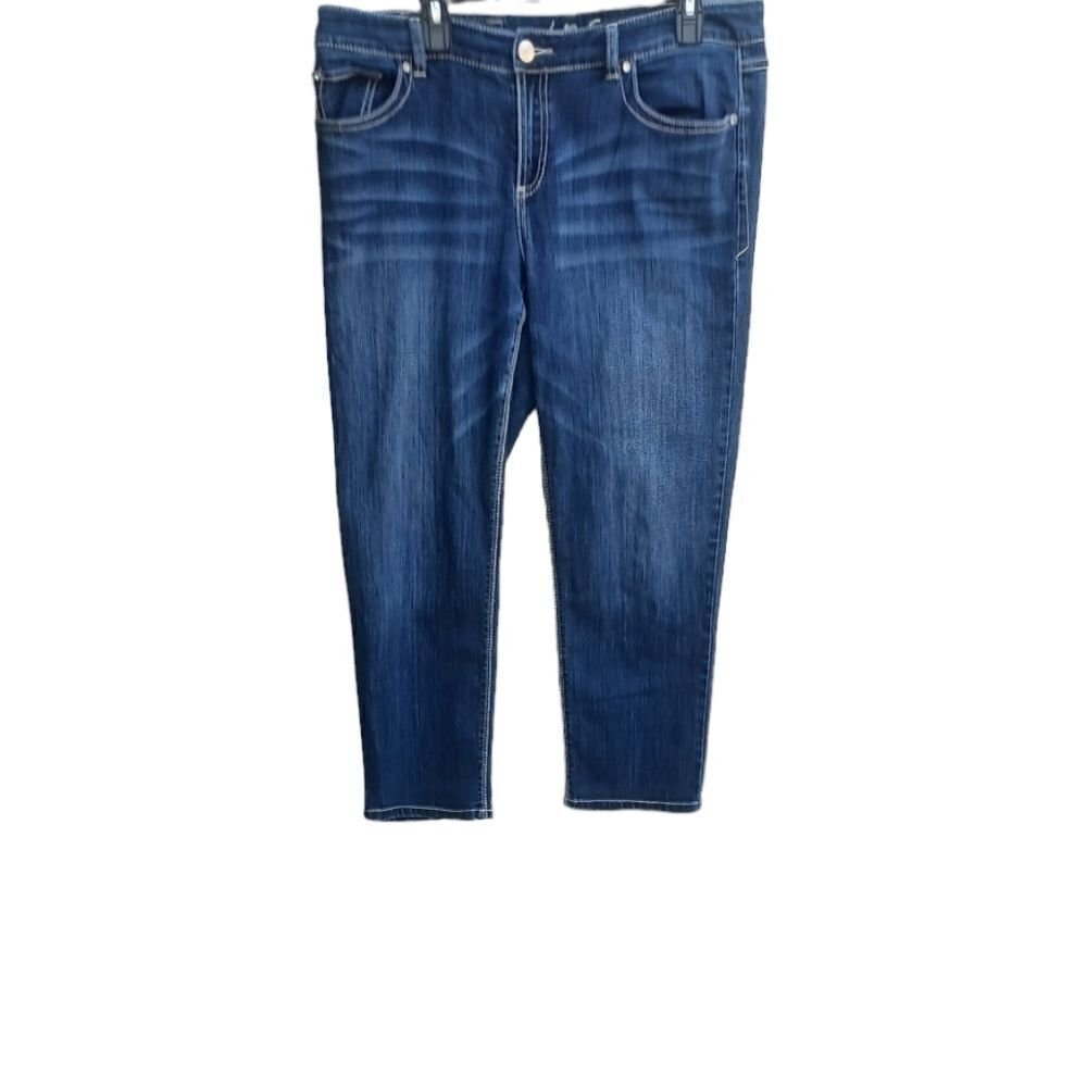 910138...INC Straight leg Crop Jeans Size 14, W34" 23"Inseam  9"Rise