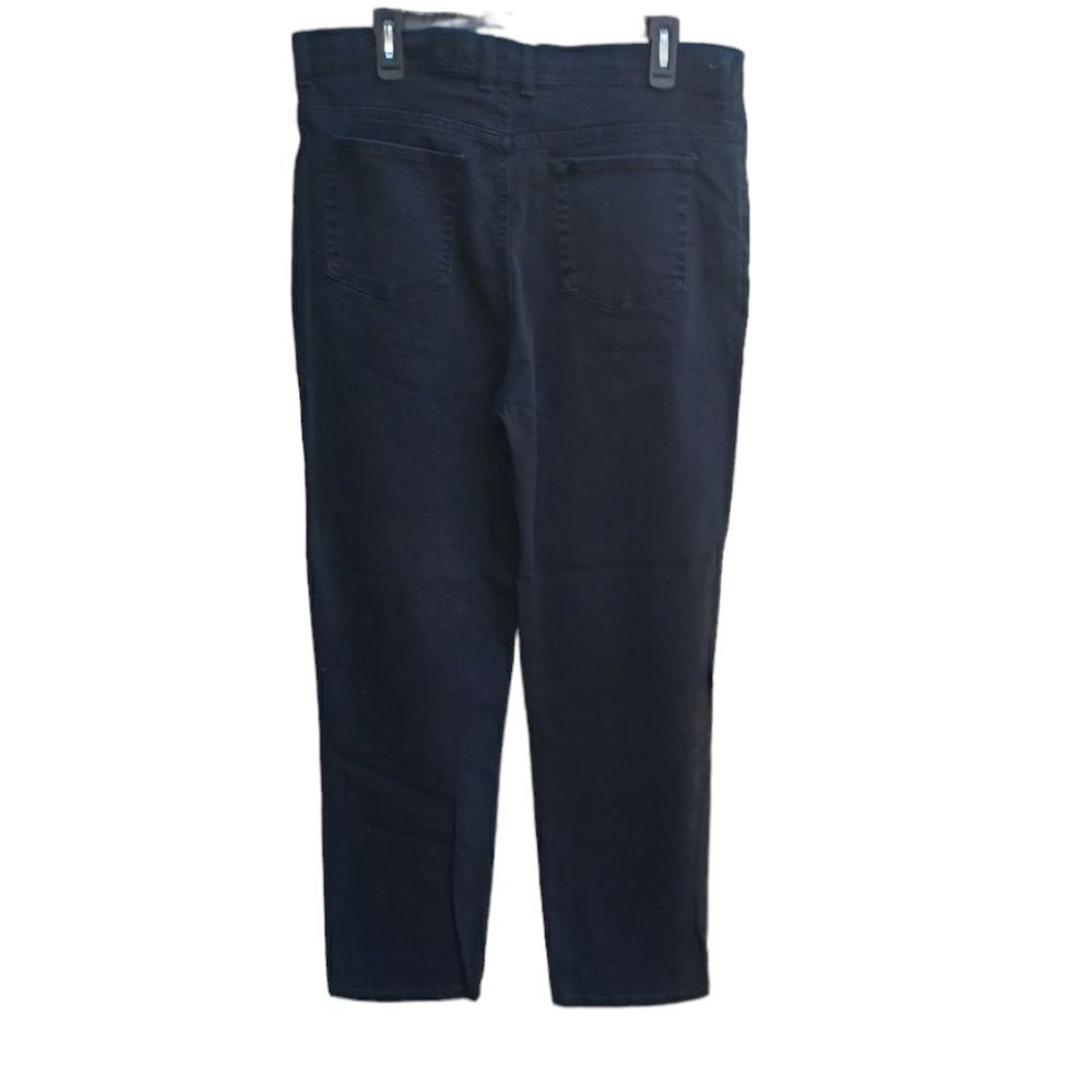 7009738.Gloria Vanderbilt BlkStraight leg Jeans Size 16, W34" 28"Inseam 11"Rise