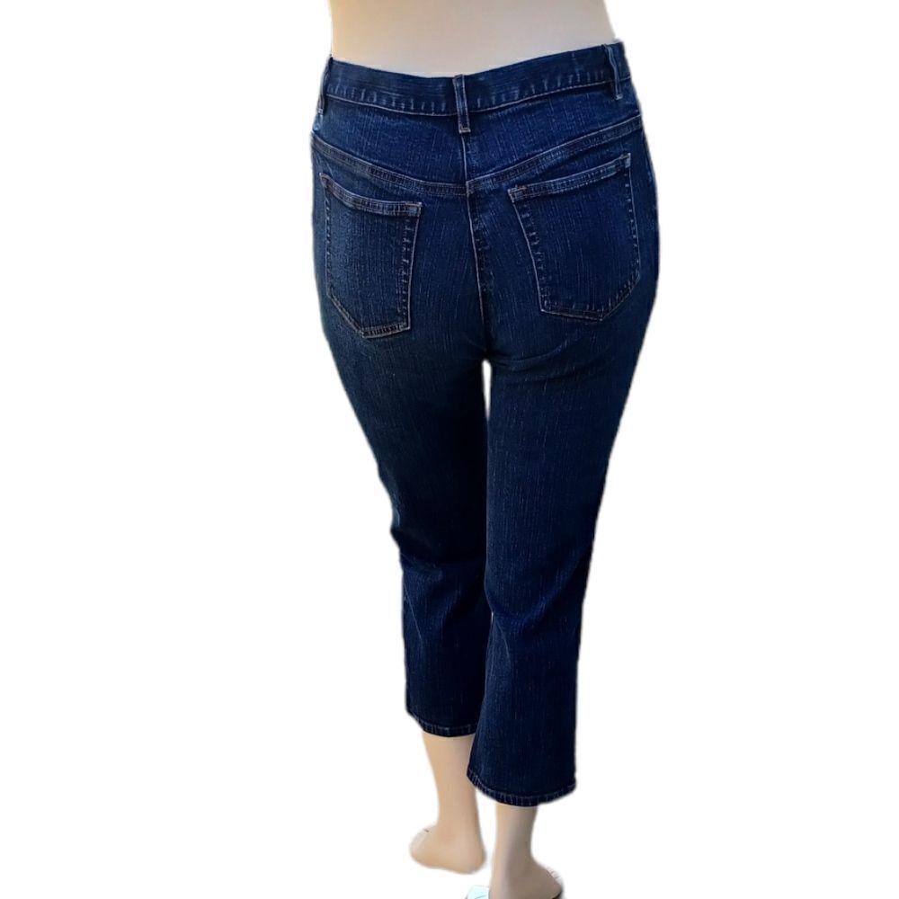 54344..Ann Taylor Crop Jeans Size 12P, 32" Waist 23" Inseam 10" Rise