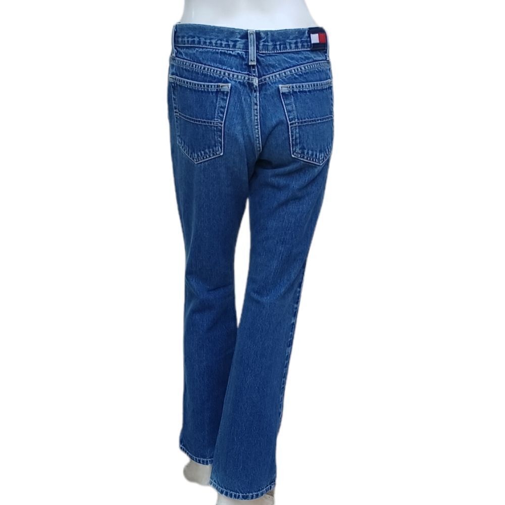 525731.......Tommy Bootcut Jeans Size 7, W28" 29 1/2"Inseam 9"Rise