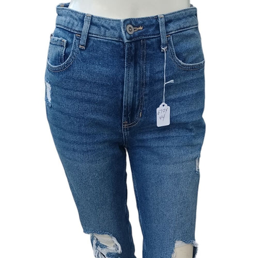 672444....Hollister Straight leg Jeans Size 1R, W25 L31, 10"Rise