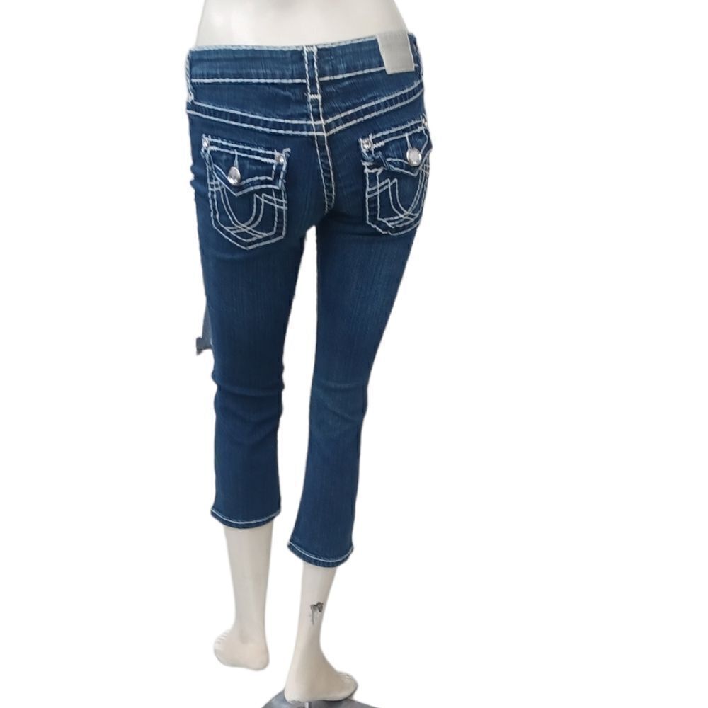 672744....L.A. IDOL Crop Jeans Size 3, W26" 20" Inseam 6 1/2"Rise