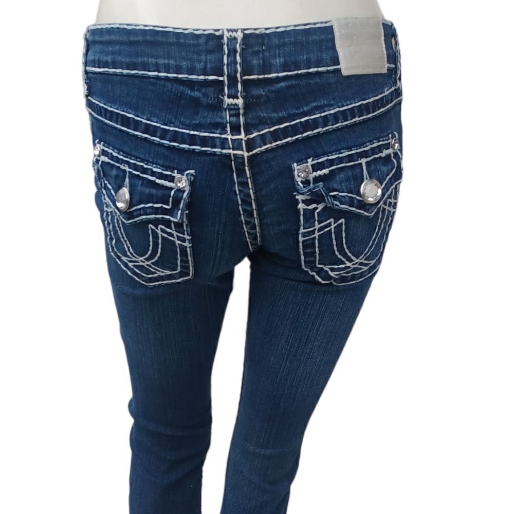 672744....L.A. IDOL Crop Jeans Size 3, W26" 20" Inseam 6 1/2"Rise