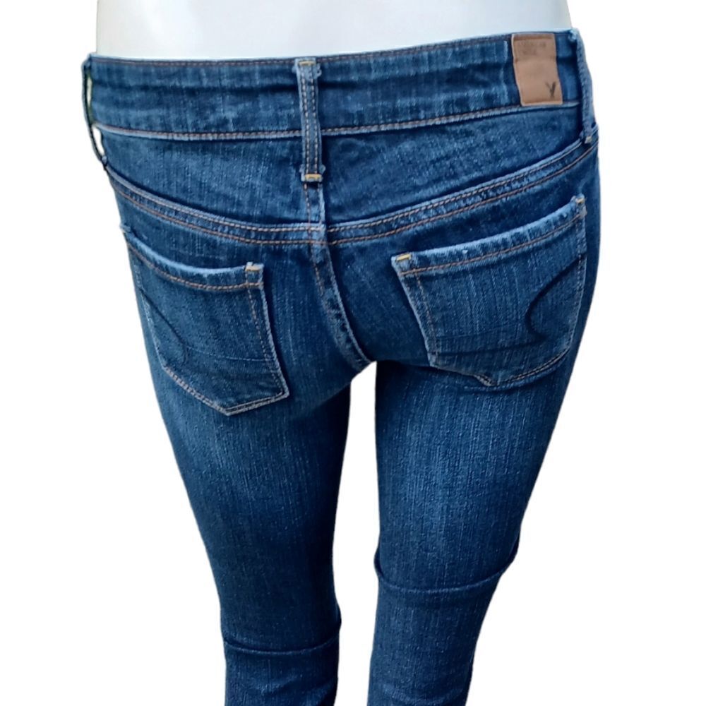 570321...American Eagle Skinny Jeans Size 00, W26", 27" Inseam 6" Rise