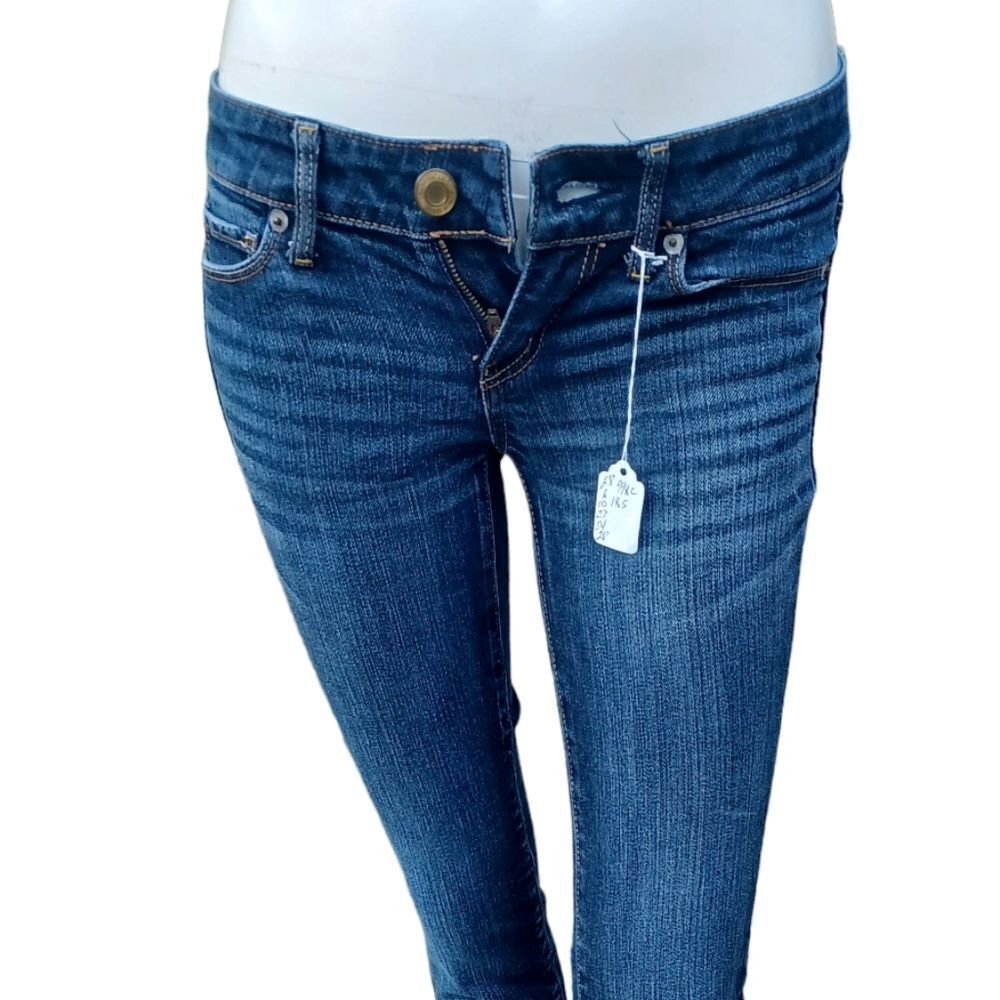 570321...American Eagle Skinny Jeans Size 00, W26", 27" Inseam 6" Rise