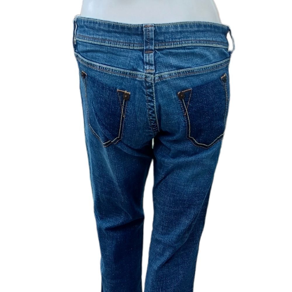 567030.....JLO Collection Bootcut Jeans Size 9, W28"  26"Inseam  8"Rise