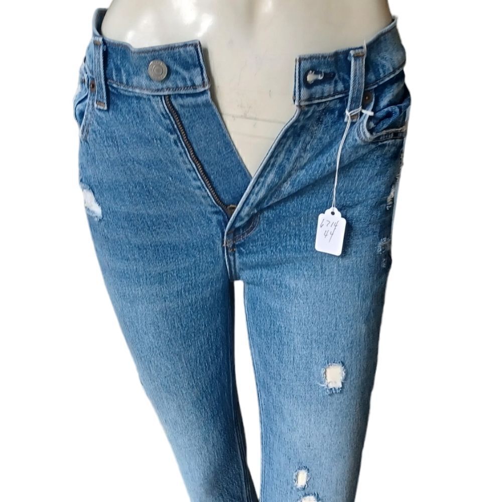 671444...Abercrombie High-Rise Skinny Jeans Size 24/00, 9 1/2" Rise