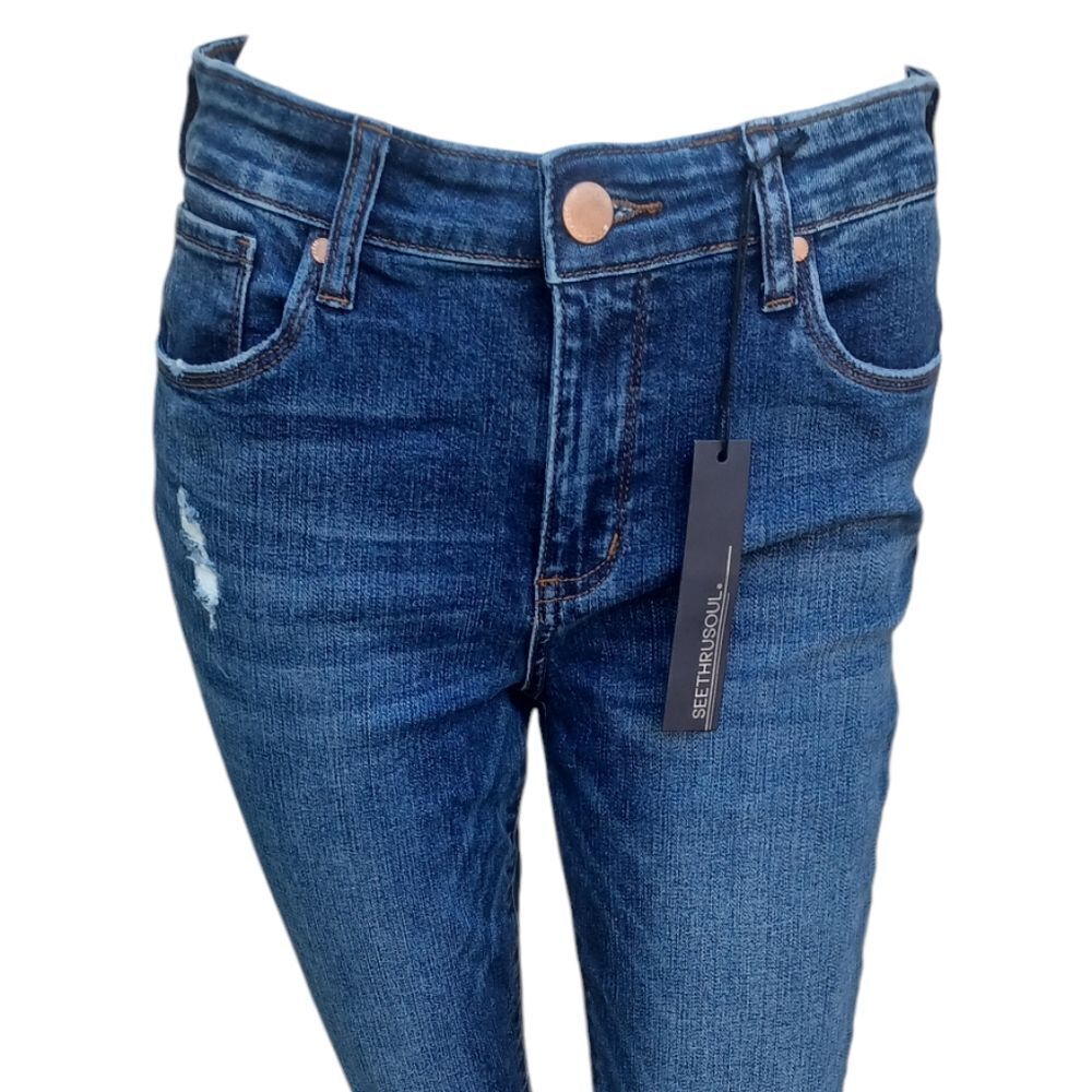 575623....SeeThruSoul Ankle Skinny Jeans Size 27