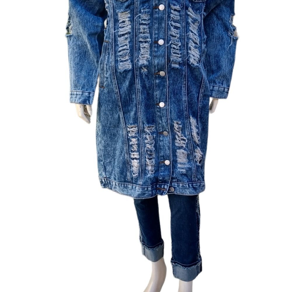 5695...Thrill Denim Collection-Long Jacket