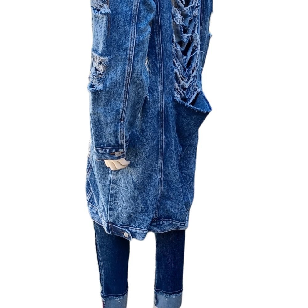 5695...Thrill Denim Collection-Long Jacket