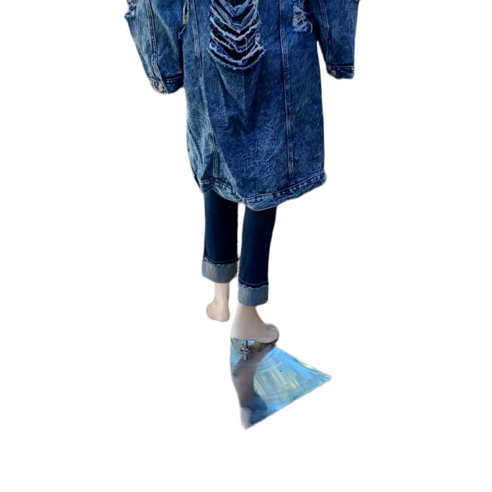 5695...Thrill Denim Collection-Long Jacket