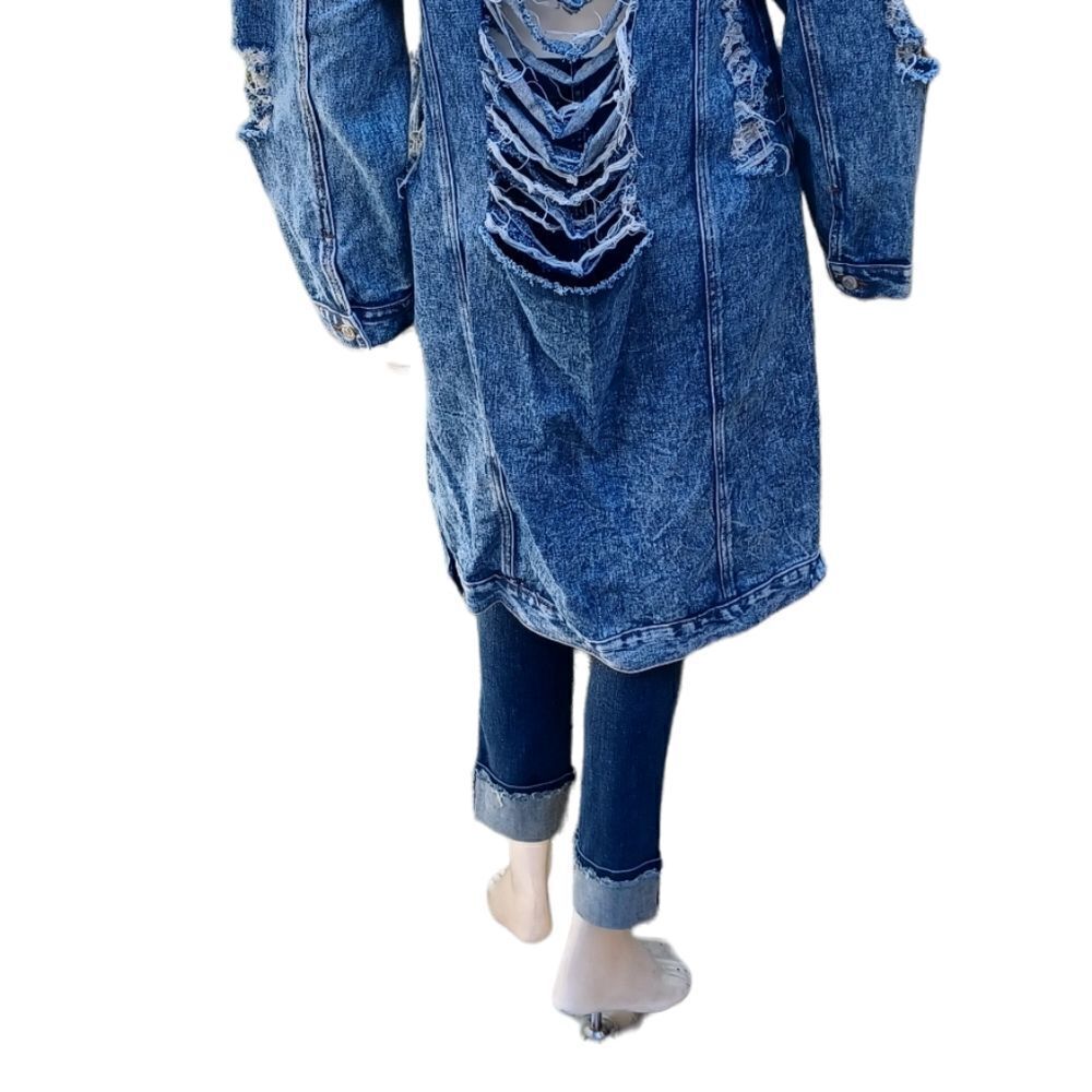 5695...Thrill Denim Collection-Long Jacket