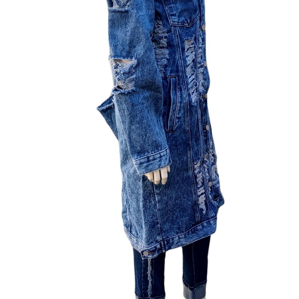 5695...Thrill Denim Collection-Long Jacket