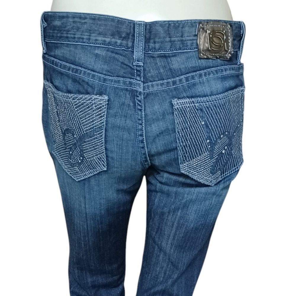 8111.....bebe Flare Jeans Size 29, W28" 28"Inseam 7"Rise