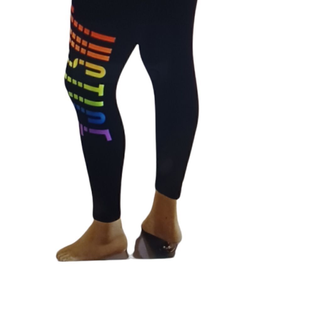 B12.....Justice Girls Rainbow Logo Legging Size 10
