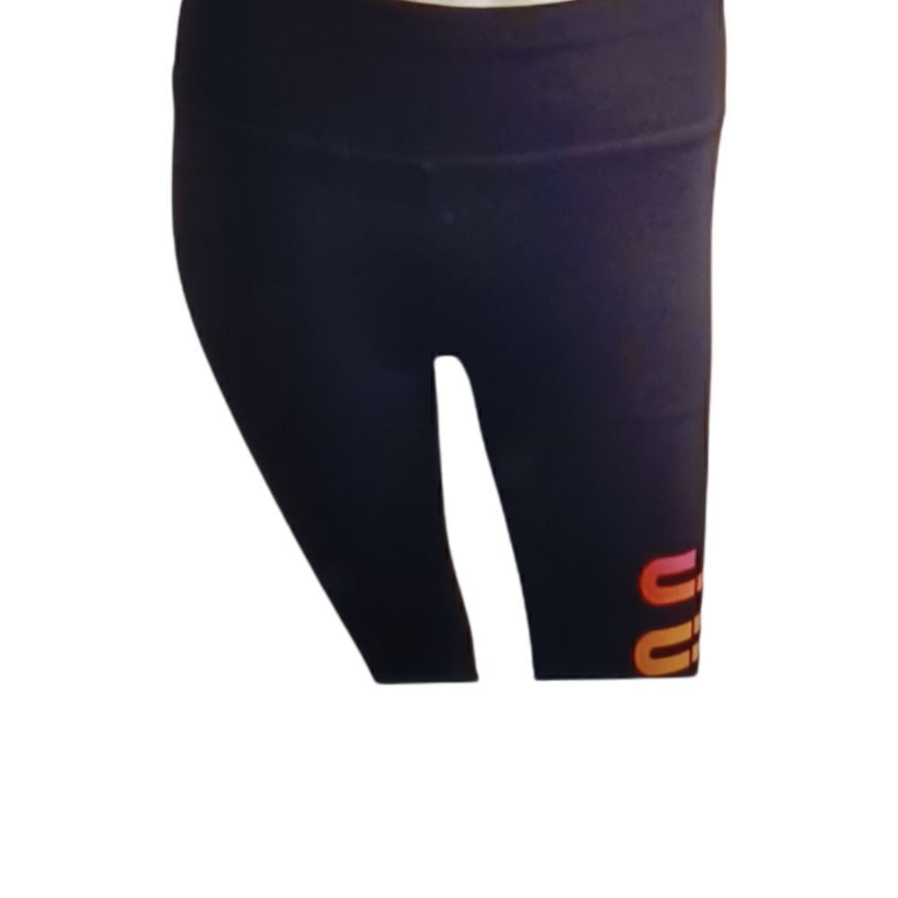 B12.....Justice Girls Rainbow Logo Legging Size 10