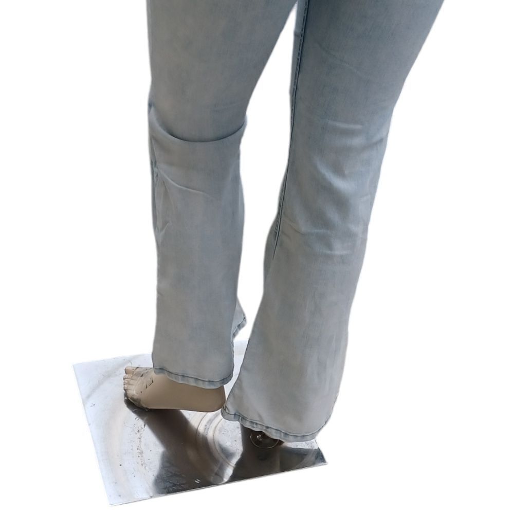 593036.....Indigo Rein Curvy Fit Distressed Flare Jeans