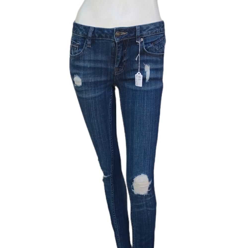 589813....Vigoss Skinny Jeans Size 24W L27, 7"Rise
