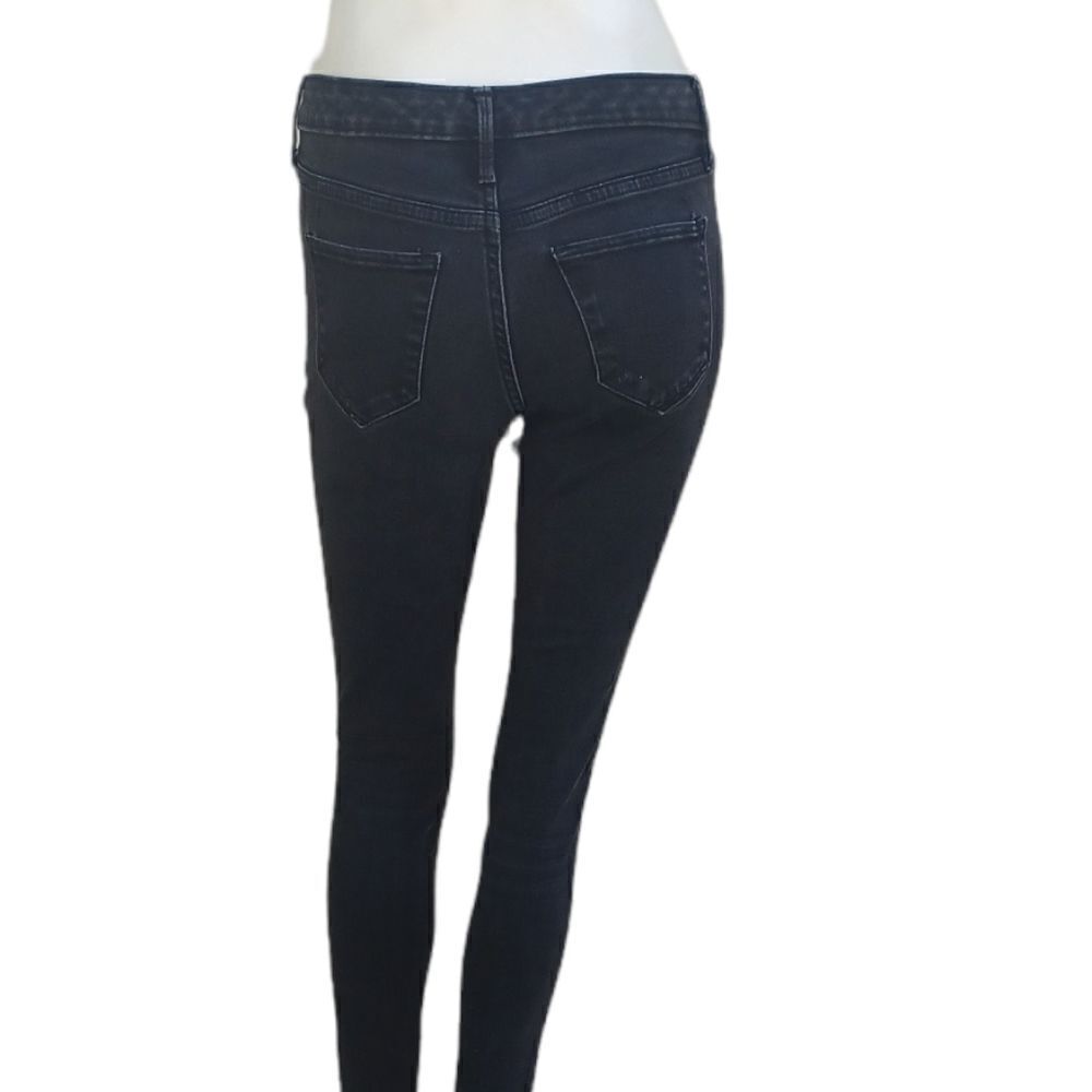 586547...Preowned Mossimo Black Skinny Jeans Size 0R /25, 8"Rise
