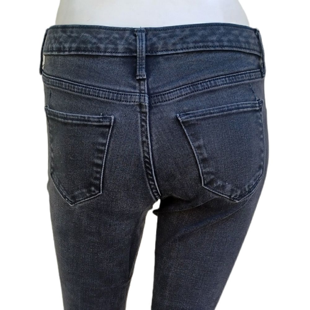586547...Preowned Mossimo Black Skinny Jeans Size 0R /25, 8"Rise