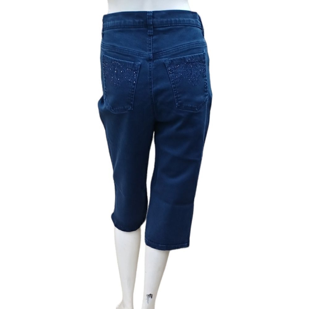 589313....Gloria Vanderbilt Crop Jeans Size 10 Missy, W28" 16"Inseam 11"Rise