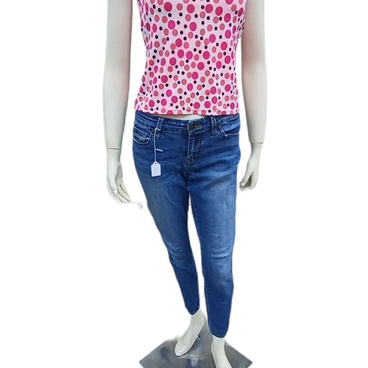 590830.....Eunina Low Rise Skinny Jeans Juniors Size 5, W26" 27"Inseam 8" Rise