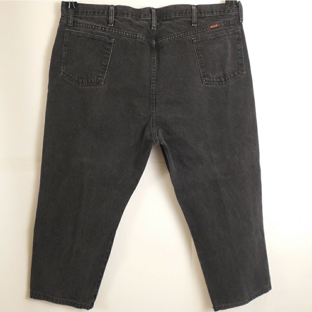 40381.....Men's Rustler Black Jeans Size 44X33, 100% Cotton