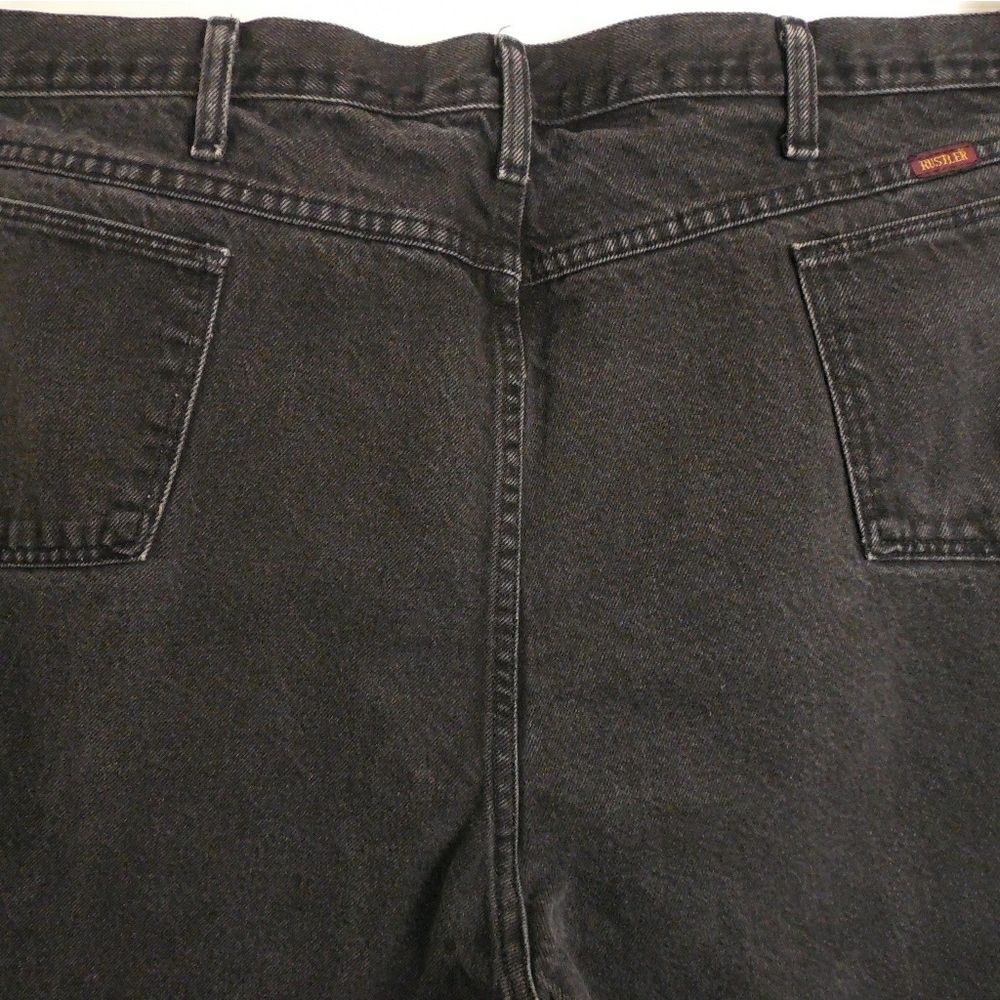 40381.....Men's Rustler Black Jeans Size 44X33, 100% Cotton