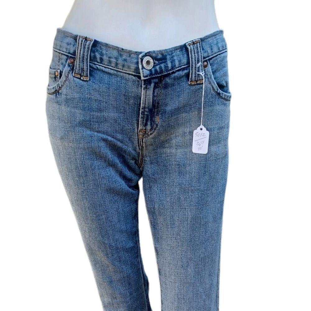 50121...Gap Low Rise Flare Jeans Size 36" Waist, 7" Rise 32" Inseam