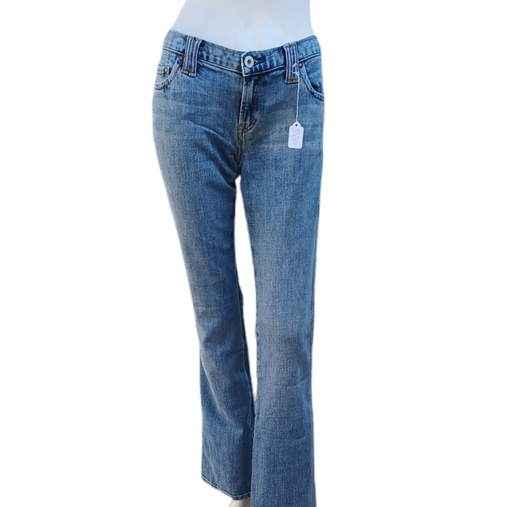 50121...Gap Low Rise Flare Jeans Size 36" Waist, 7" Rise 32" Inseam