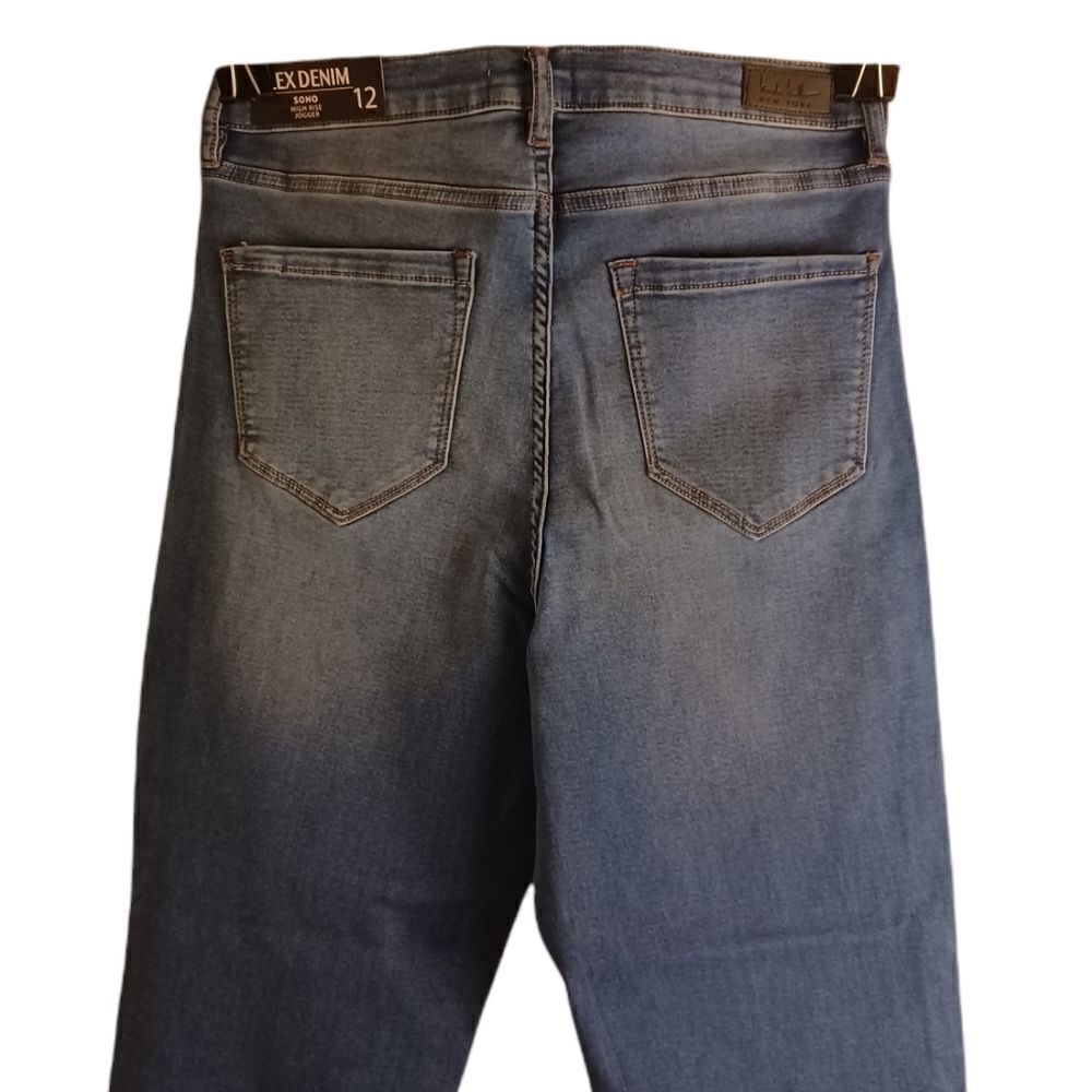 603625...Nicole Miller New York Flex Supersoft Denim Jogger