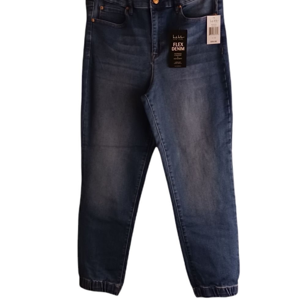 603625...Nicole Miller New York Flex Supersoft Denim Jogger