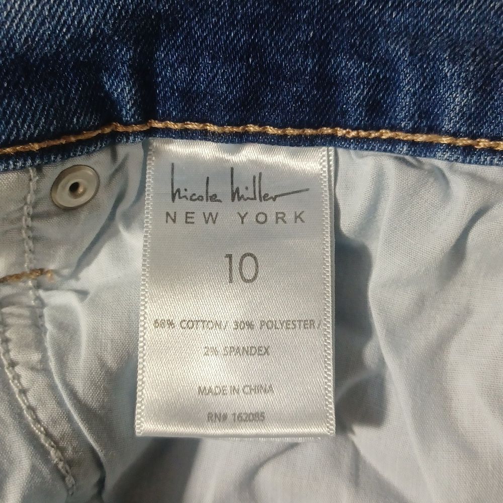 1025...Nicole Miller Soho New York High Rise Skinny Jeans Size 10