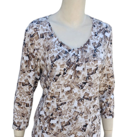 610133...Karen Scott 3/4 Sleeve Length Size Medium
