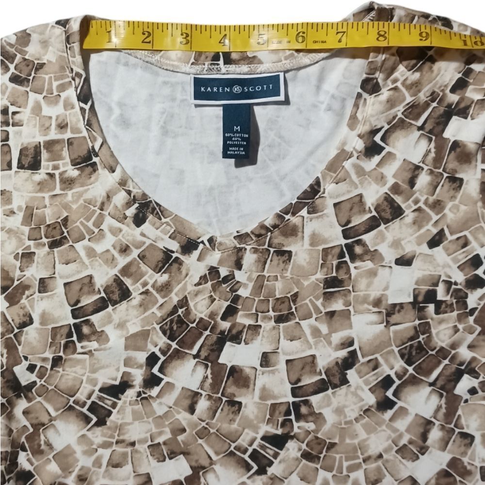 610133...Karen Scott 3/4 Sleeve Length Size Medium