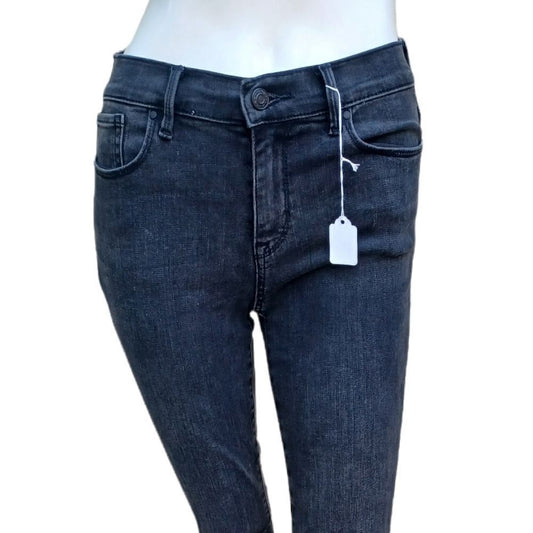 59712....Girls Black Pac Sun Skinny Jeans Size 24, W22"  25"Inseam 8 1/2"Rise