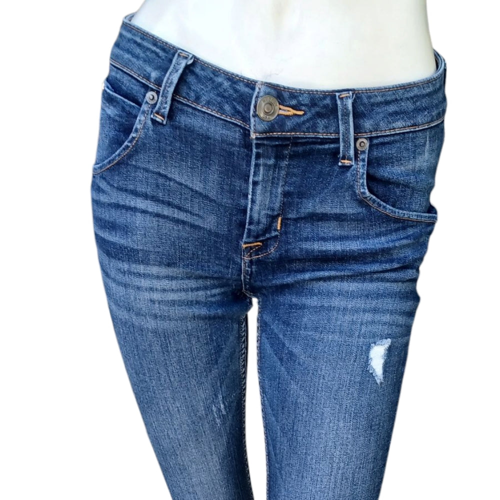 8193... Hudson Straight Leg Jeans Size 25, W24" 25"Inseam  7 1/2"Rise