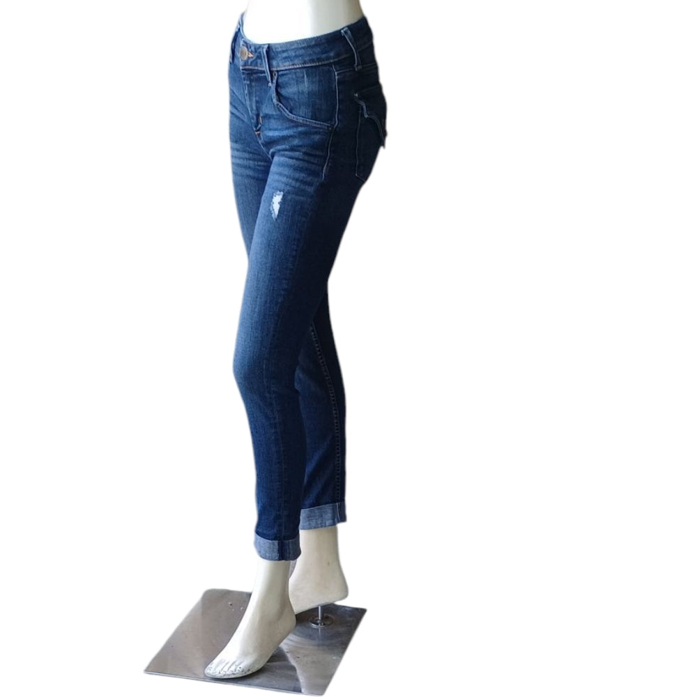 8193... Hudson Straight Leg Jeans Size 25, W24" 25"Inseam  7 1/2"Rise
