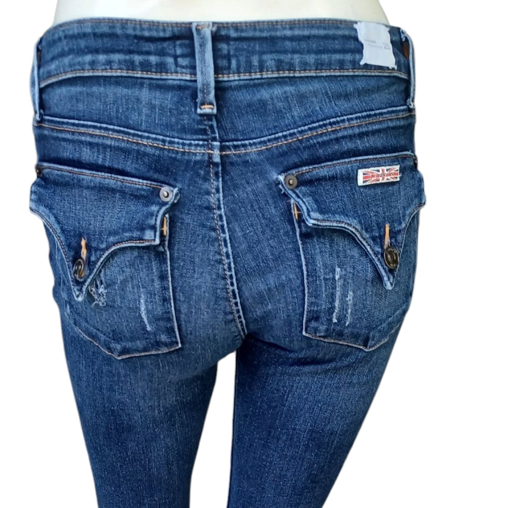 8193... Hudson Straight Leg Jeans Size 25, W24" 25"Inseam  7 1/2"Rise