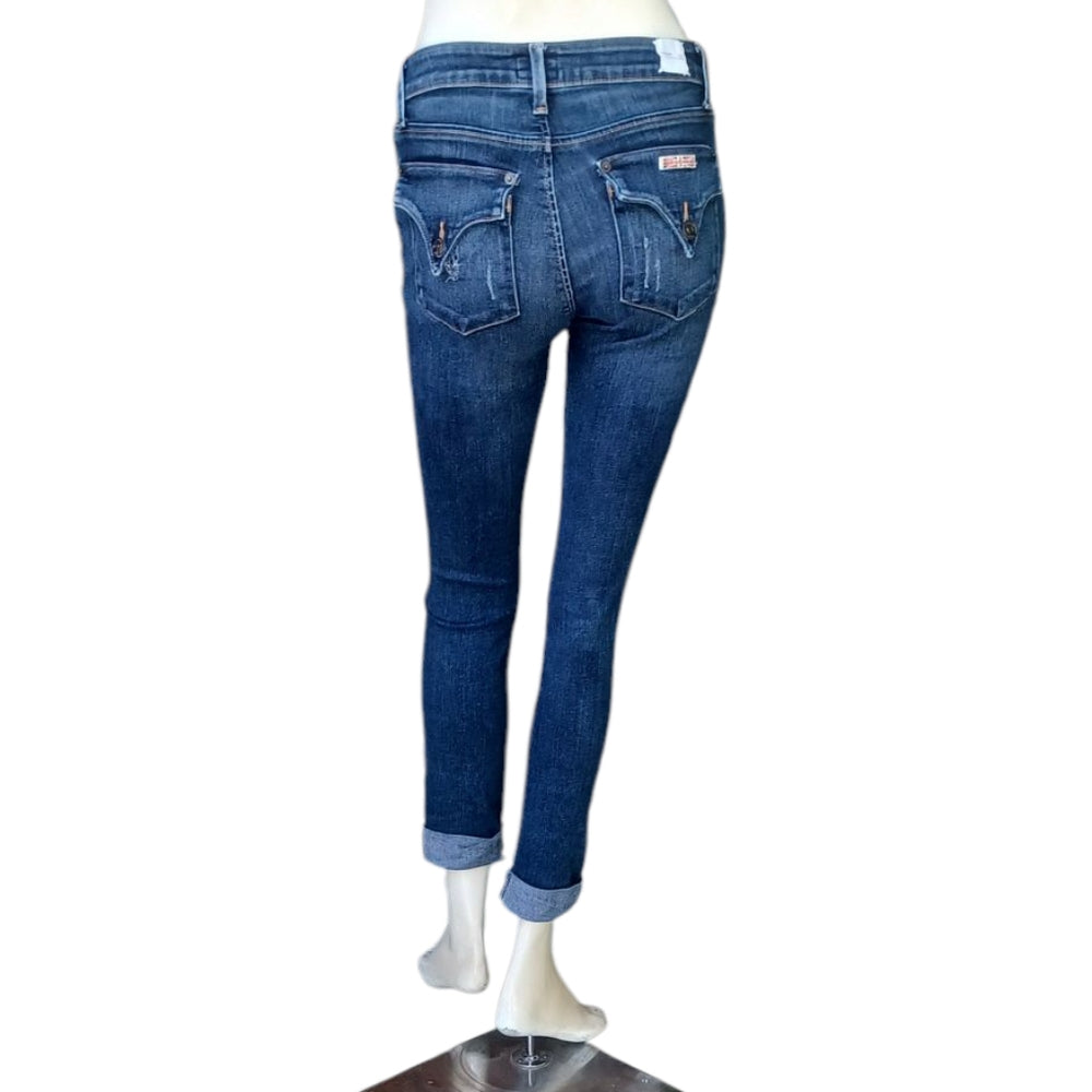 8193... Hudson Straight Leg Jeans Size 25, W24" 25"Inseam  7 1/2"Rise