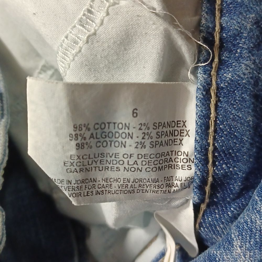 447510....Nine West Bootcut Jeans Size 6/27, 10"Rise